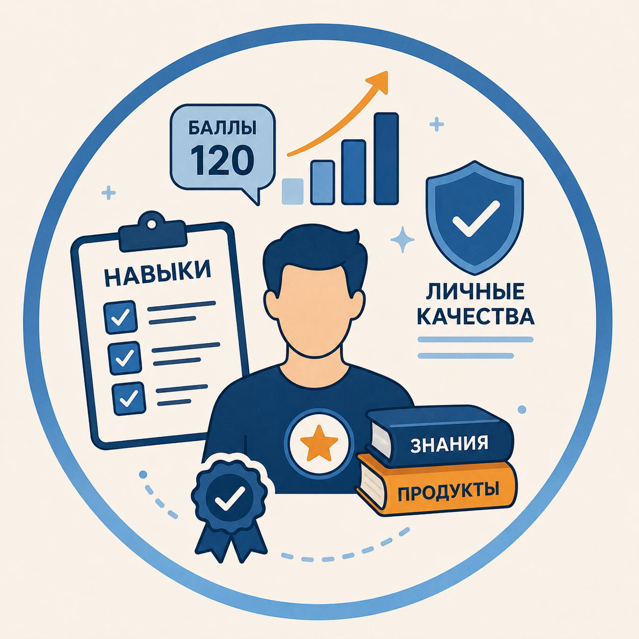 Иллюстрация к статье: Как работают навыки, личные качества и баллы